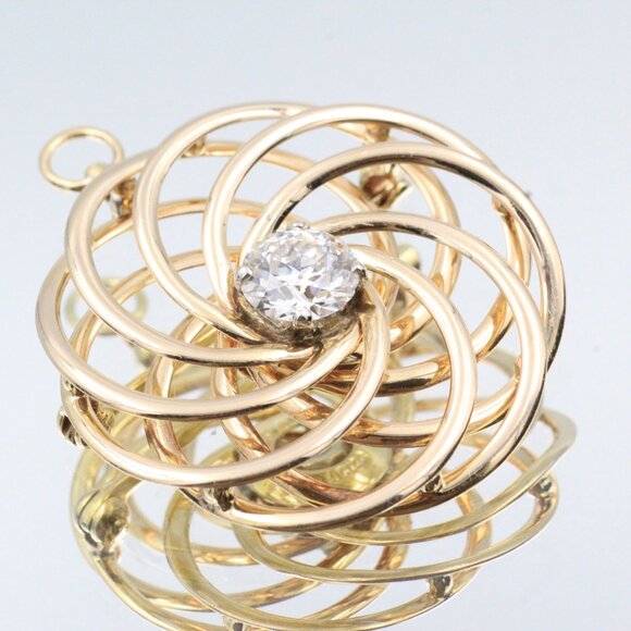 F & F Felger For Tiffany & Co 14K Gold 3.36 Carats Diamond VS1 S1 Jewelry Suite - Picture 12 of 16